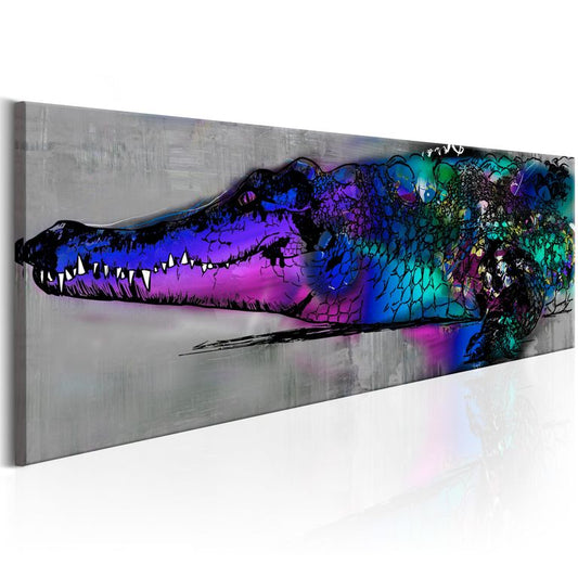 Wandbild - Blue Alligator