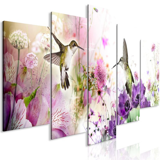 Wandbild - Colourful Nature (5 Parts) Wide 225x100 cm