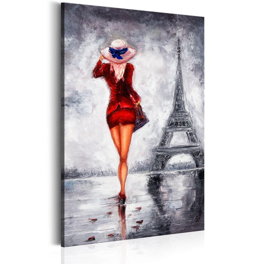 Wandbild - Lady in Paris