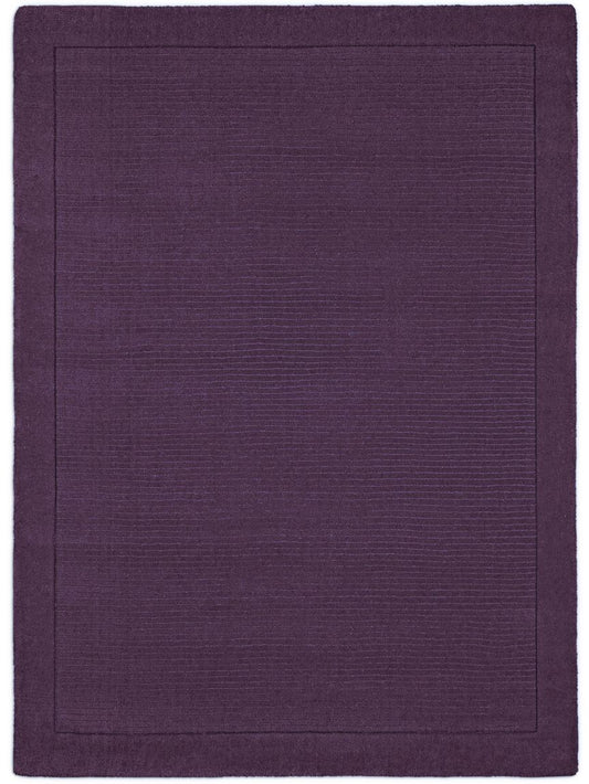 Wollteppich Uni Violett