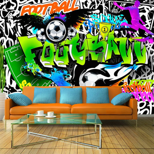 Fototapete - Football Graffiti