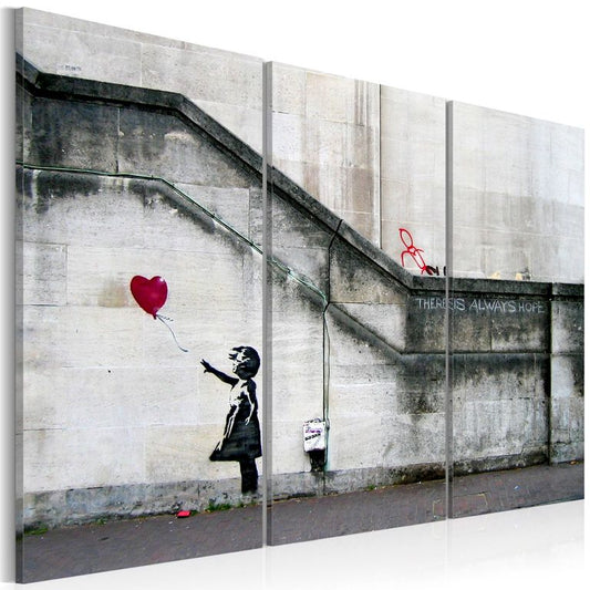 Wandbild - Girl With a Balloon by Banksy