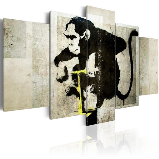 Wandbild - Monkey TNT Detonator (Banksy)