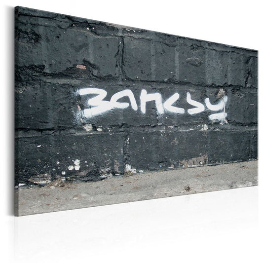 Wandbild - Banksy - Unterschrift