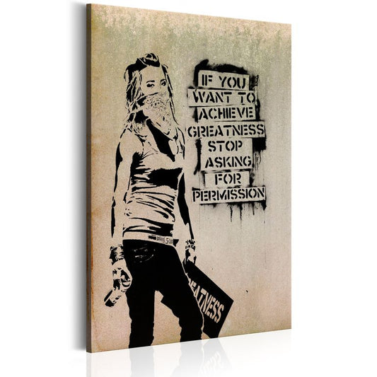 Wandbild - Graffiti Slogan by Banksy