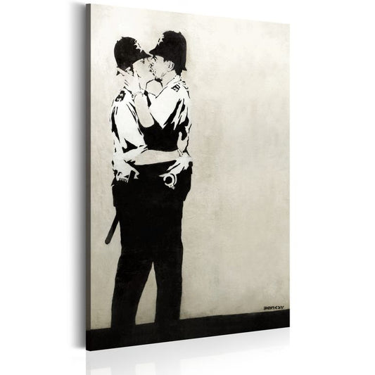 Wandbild - Kissing Coppers by Banksy