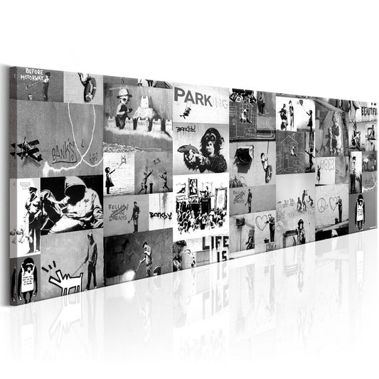 Wandbild - Banksy: Graffiti Collage II