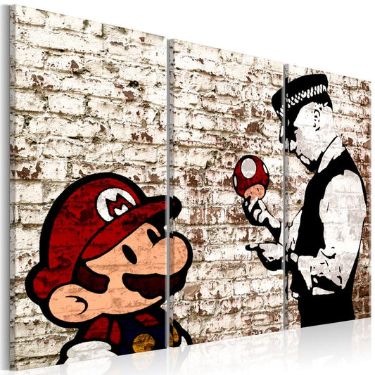 Wandbild - Mario Bros: Torn Wall