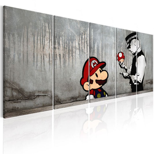 Wandbild - Mario Bros on Concrete