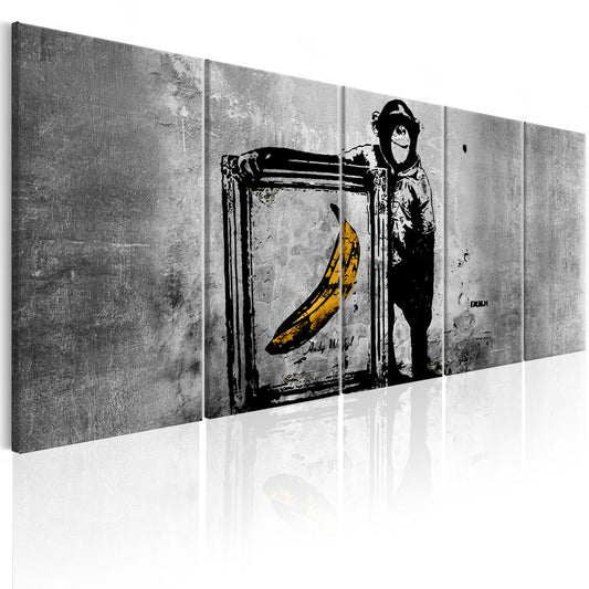 Wandbild - Banksy: Monkey with Frame