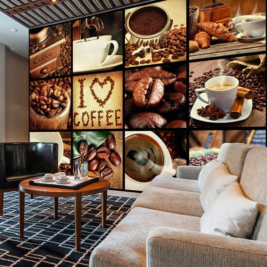 Fototapete - Coffee - Collage