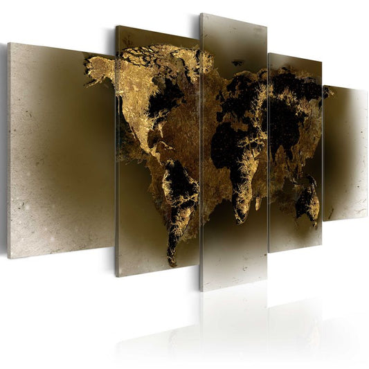 Wandbild - Brass continents