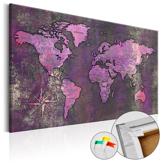 Korkbild - Amethyst Map [Cork Map]