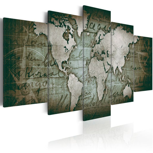 Wandbild - Emerald Map