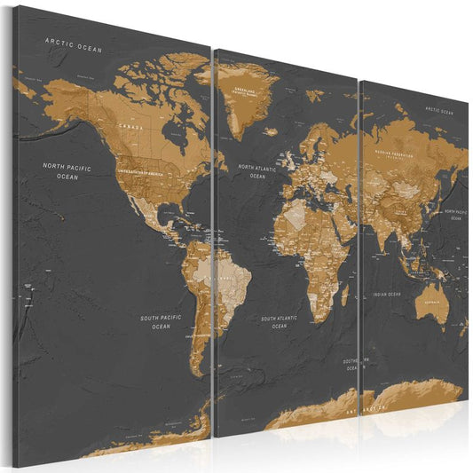 Wandbild - World Map: Modern Aesthetics