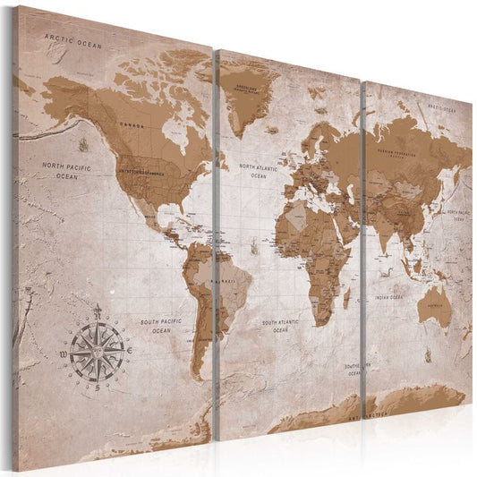 Wandbild - Vintage Map: Oriental Travels