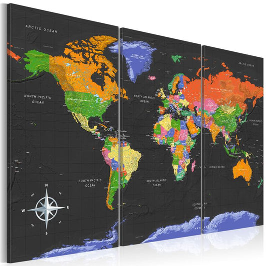 Wandbild - Maps: Dark Depth