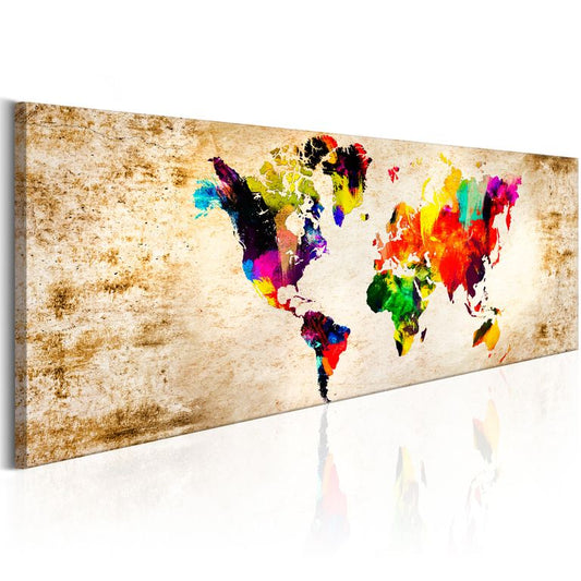 Wandbild - World in Watercolours