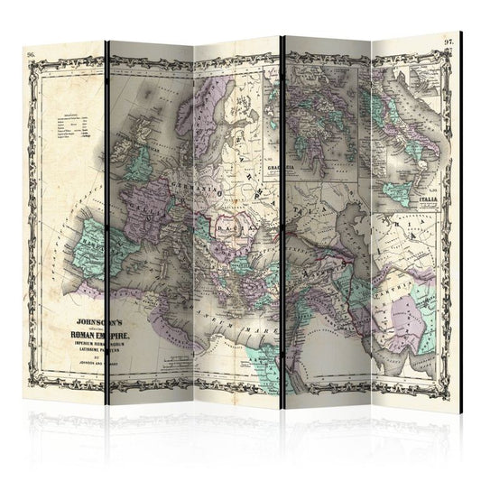 5-teiliges Paravent - Johnson's Roman Empire [Room Dividers] 225x172 cm