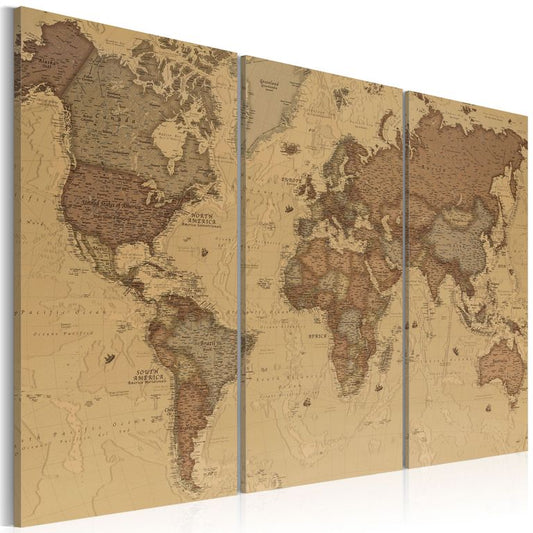 Wandbild - Stylish World Map