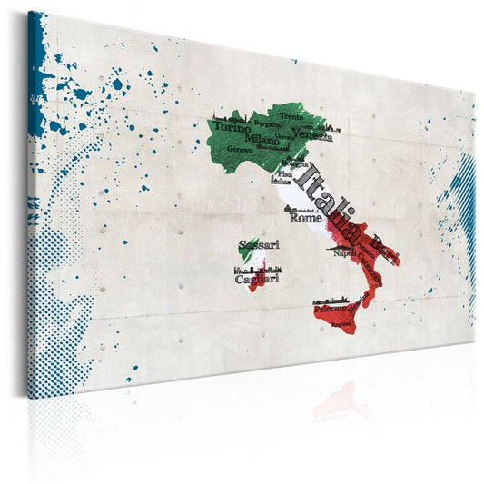 Wandbild - Map: Italy