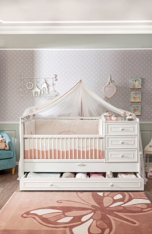 Cilek ROMANTIC BABY 1 Babyzimmer Kinderzimmer Set Komplettset Spielzimmer Weiß - Froschkönig24