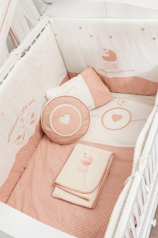 Cilek ROMANTIC BABY 7-tlg. Baby Set XL Babydecke Kissen Gitterschutz - Froschkönig24