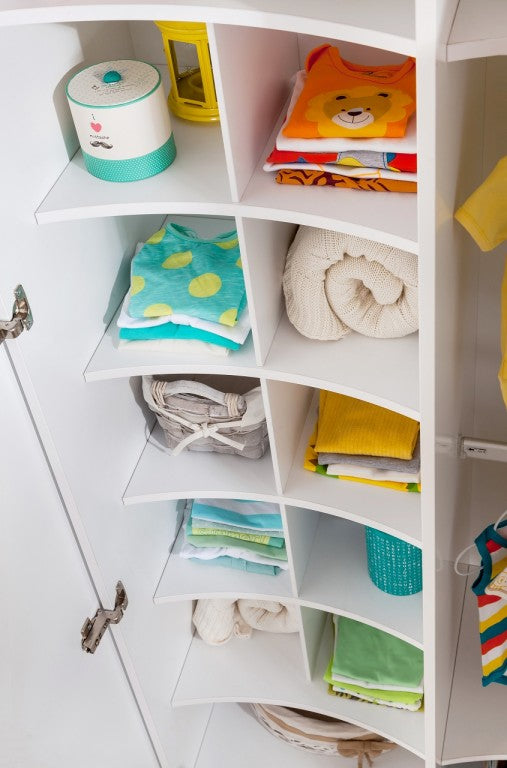 Cilek BABY COTTON Kleiderschrank Schrank Kinderzimmer Weiß - Froschkönig24