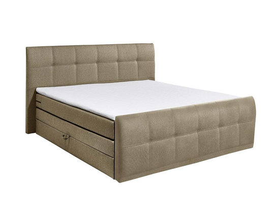 SACRAMENTO B Boxspringbett 180x200cm Bett Komfortbett Doppelbett Ehebett Sand - Froschkönig24