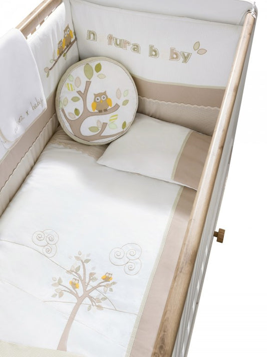 Cilek NATURA BABY 7-tlg. Bettwäsche Set XL Babydecke Kissen Gitterschutz - Froschkönig24