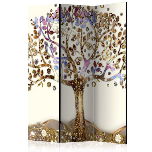 3-teiliges Paravent - Golden Tree [Room Dividers] 135x172 cm