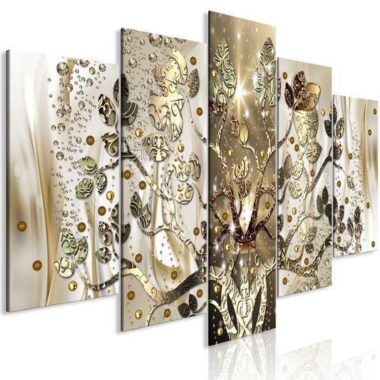 Wandbild - Royal Tree (5 Parts) Wide 225x100 cm