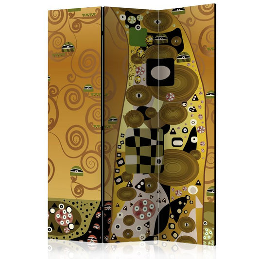 3-teiliges Paravent - Artistic Geometry [Room Dividers] 135x172 cm