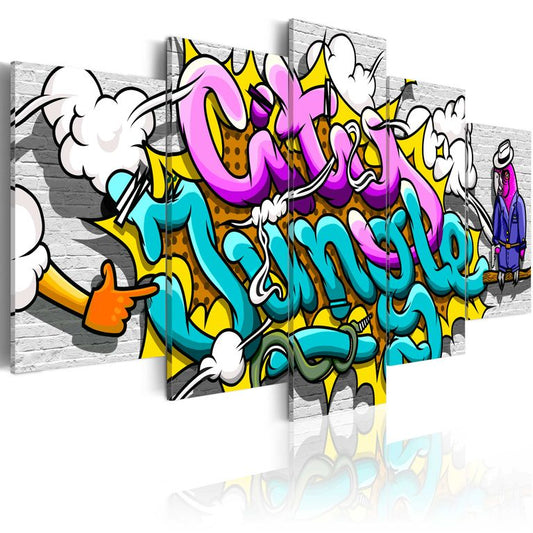 Wandbild - Graffiti: city jungle