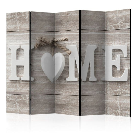 5-teiliges Paravent - Room divider - Home and heart 225x172 cm