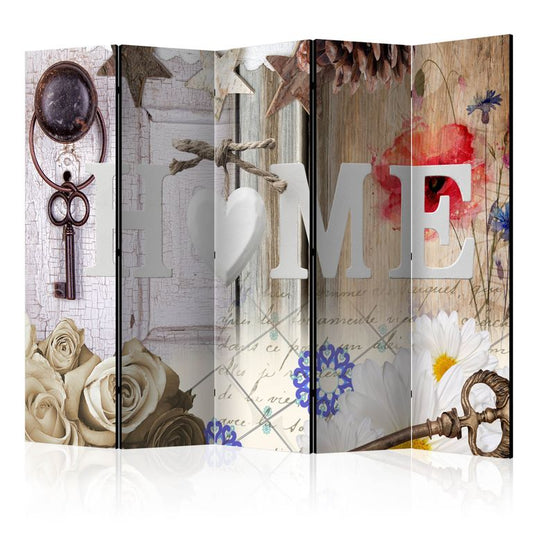 5-teiliges Paravent - Home: Enchanting Memories [Room Dividers] 225x172 cm