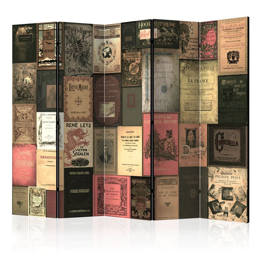 5-teiliges Paravent - Books of Paradise II [Room Dividers] 225x172 cm