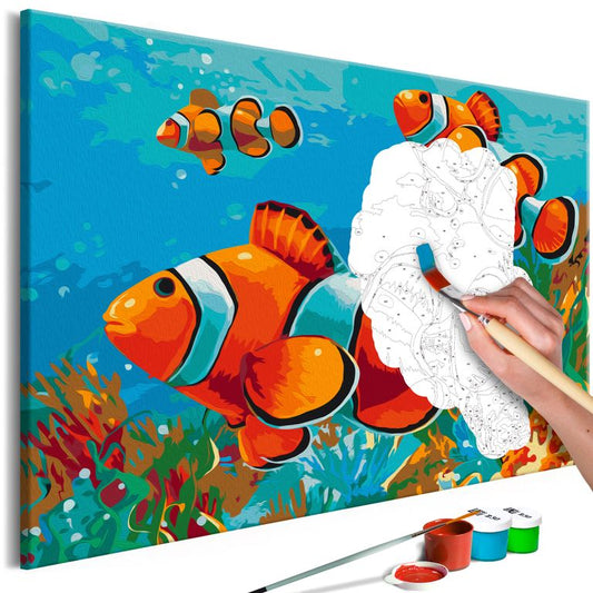 Malen nach Zahlen - Gold Fishes 60x40 cm