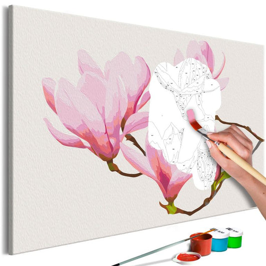 Malen nach Zahlen - Floral Twig 60x40 cm