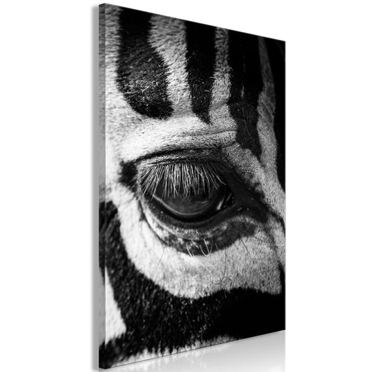 Wandbild - Zebra Eye (1 Part) Vertical