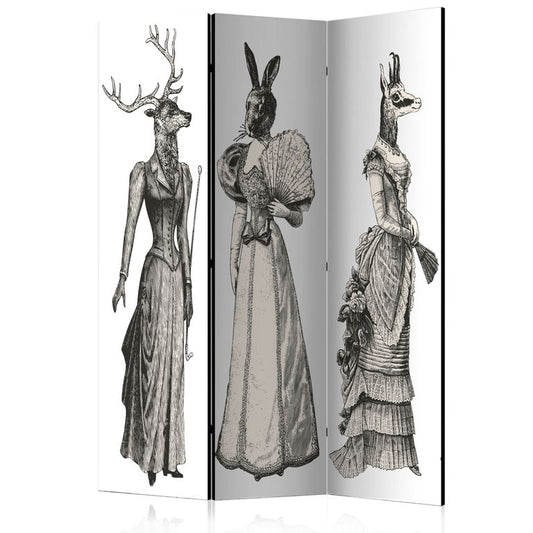 3-teiliges Paravent - Chic Zoo [Room Dividers] 135x172 cm