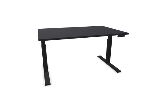 eModel 3.0 Schreibtisch, elektrisch höhenverstellbar, 140-200x90 cm (BxT), Gestell: Schwarz