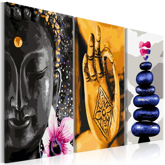 Wandbild - Oriental Triptych (3 Parts) 120x60 cm