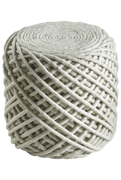 Pouf Royal Pouf / Sitzhocker, Elfenbein