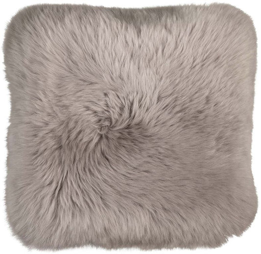 My Premium Sheep CUSHION Wollteppich, 40 x 40 cm, Braun-Grau