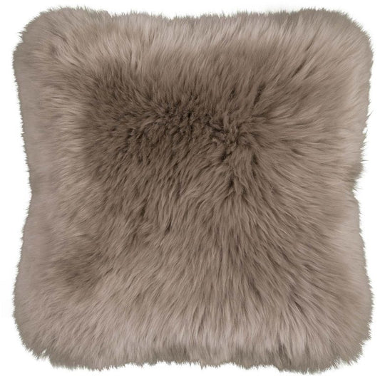 My Premium Sheep CUSHION Wollteppich, 40 x 40 cm, Taupe