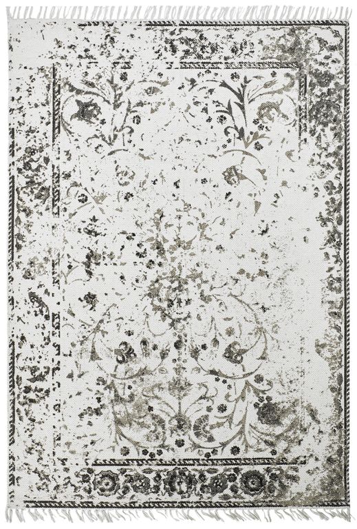 18991 Baumwollteppich Handgefertigt Taupe 60x110 cm - Froschkönig24