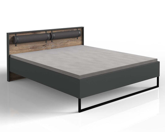 Winnipeg Futonbett 180 x 200 cm Flagstaff-Eiche / Graphit